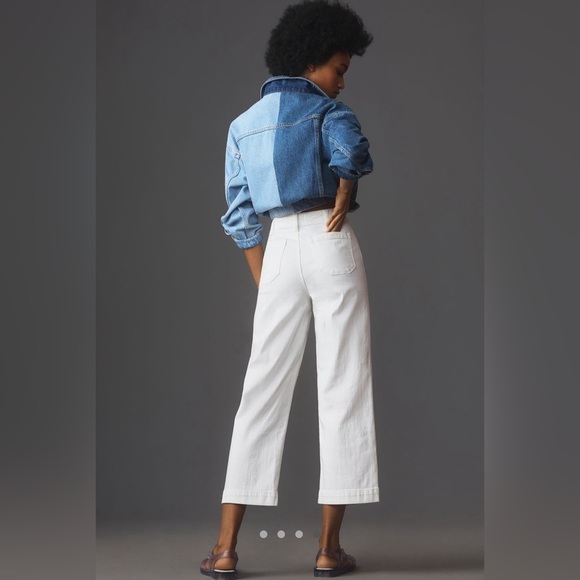 Paige Nellie Wide Leg Jean, CRISP WHITE - 28 - Picture 3 of 8